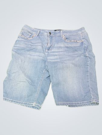 Earl Jean Embellished Denim Shorts