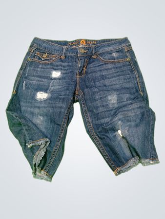 Velvet Heart Distressed Denim Shorts