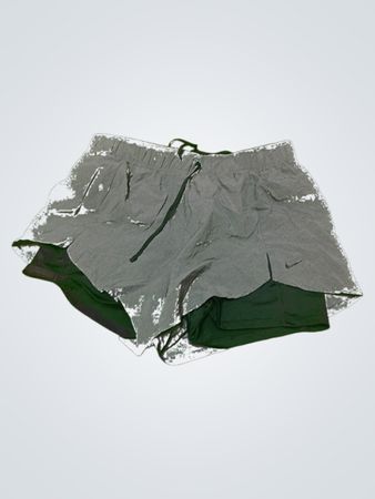 Nike Grey and Green Shorts