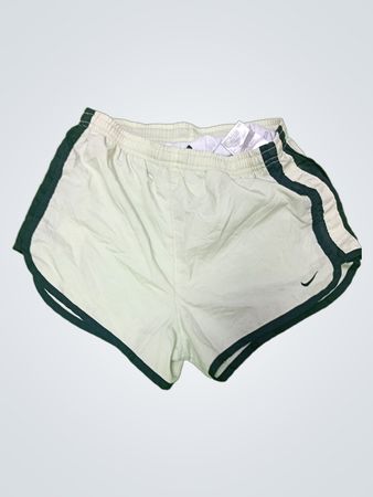 Nike White Athletic Shorts with Black Trim