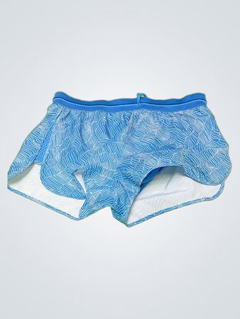 Nike Dri-FIT Blue Wavy Pattern Running Shorts