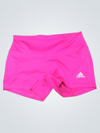 Adidas Pink High-Waisted Athletic Shorts