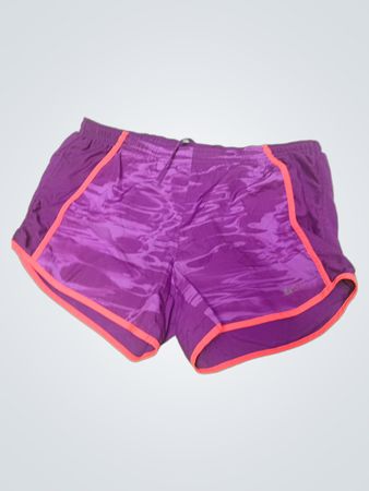 Purple Shorts with Pink Trim