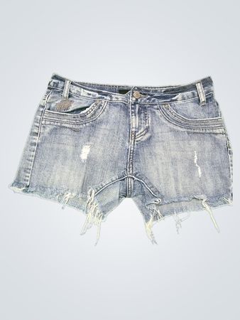 ana Distressed Denim Shorts