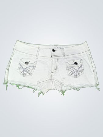 Rue21 White Denim Shorts