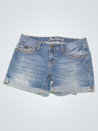 Red Camel Denim Shorts