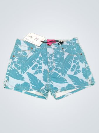 Blue Floral Shorts