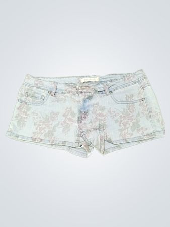 Bullhead Floral Denim Shorts