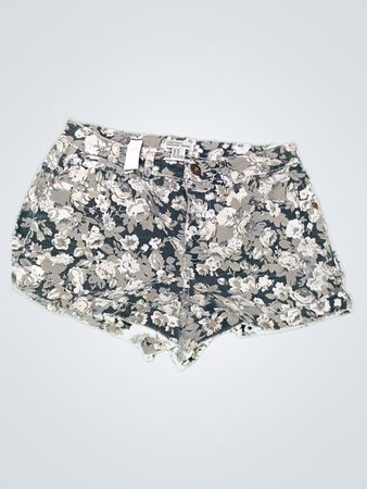 Forever 21 Premium Denim Floral Shorts