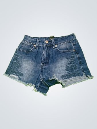 Forever 21 Embroidered Denim Shorts