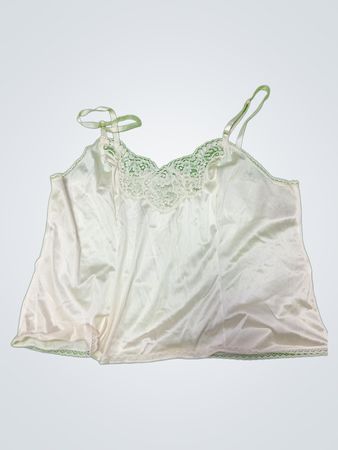 White Lace Trim Camisole