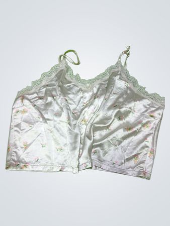White Floral Cami Top