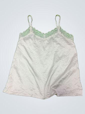 White Camisole with Lace Trim
