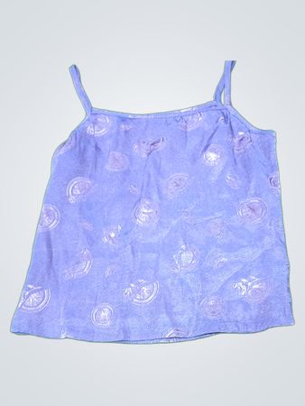 Purple Camisole with White Paisley Pattern