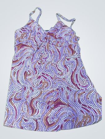 Women's Purple Paisley Dress