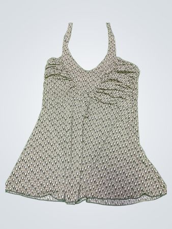 Gray Patterned Tank Top