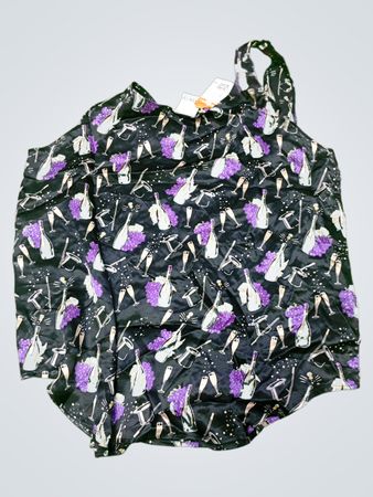 Wine-themed Blouse