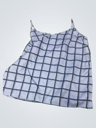 Gray Plaid Cami Top