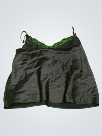 Black Camisole with Lace Trim