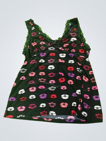 Lips Print Tank Top
