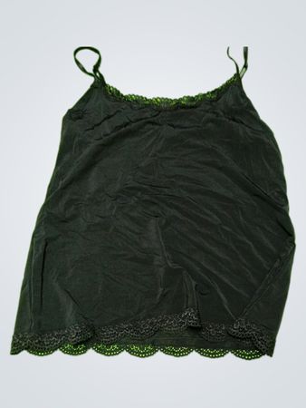 Black Camisole with Lace Trim