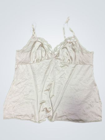 White Lace Trim Camisole