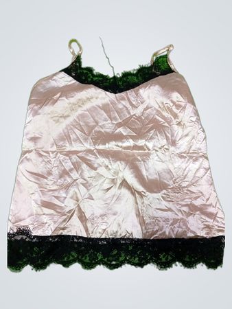 Silk Camisole with Lace Trim