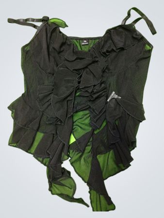 Black Ruffled Top