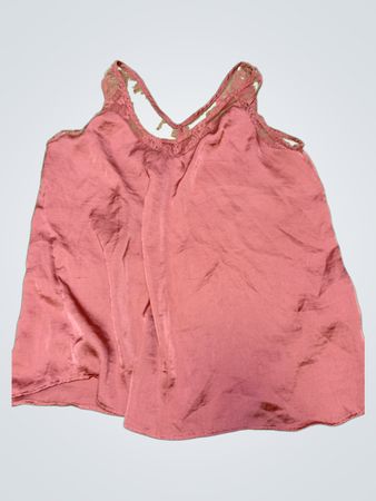 Pink Lace Trim Camisole