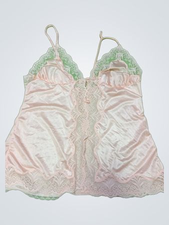 Pink Lace Trim Camisole