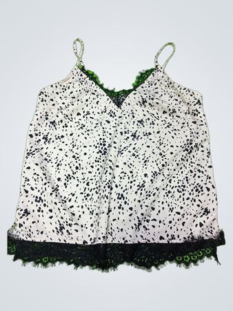 Black and White Spotted Camisole