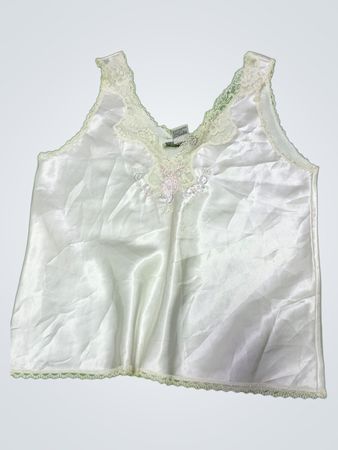 White Lace Trim Camisole