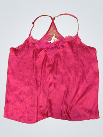 Pink Lace Trim Camisole