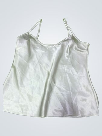 White Satin Cami Top