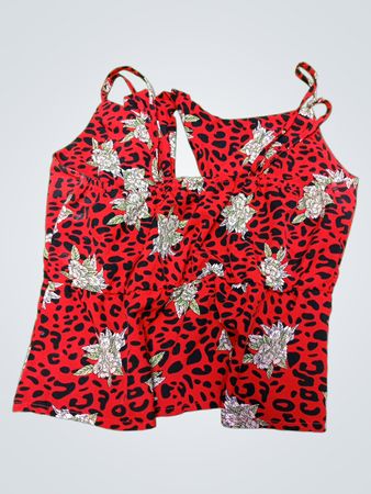 PINK Leopard Print Tank Top