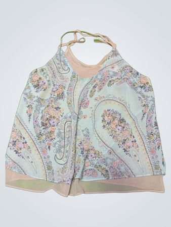 Floral Patterned Halter Top