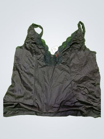 Black Lace-Trimmed Camisole