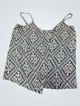 Black and White Patterned Romper