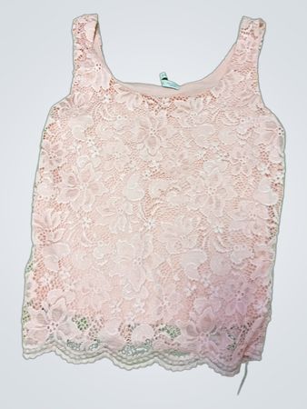 Pink Lace Tank Top