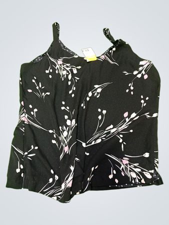 Black Floral Camisole