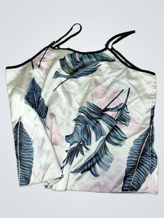 Leaf Patterned Tank Top
