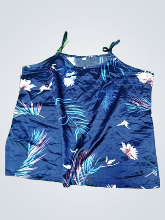 Blue Floral Halter Top