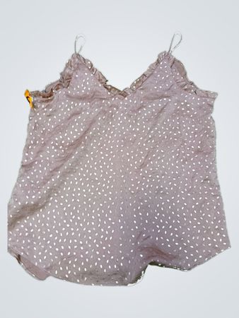 Gray Polka Dot Top