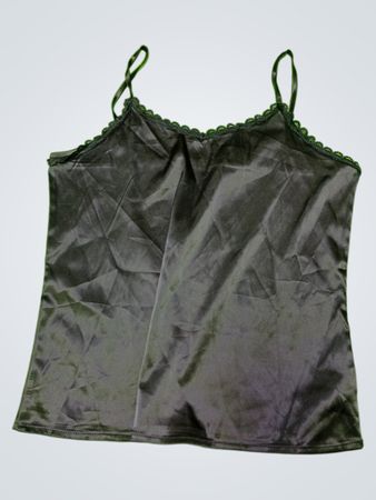 Black Satin Cami Top