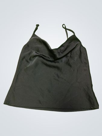 Unbranded Black Satin Cami Top