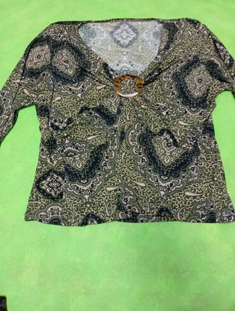 Blouse with Paisley Pattern