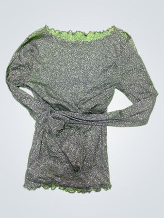 Gray Long-Sleeve Top
