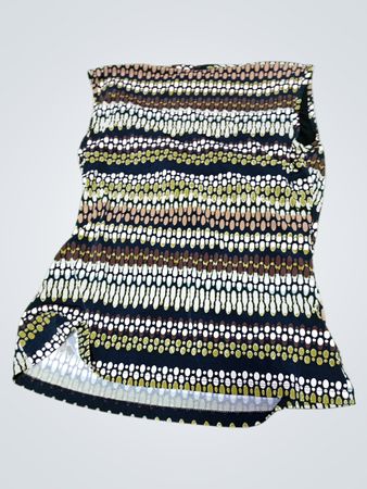 Blouse with Multicolor Pattern