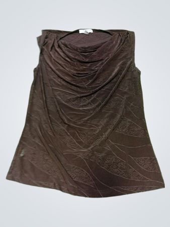 Brown Sleeveless Top