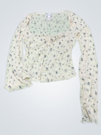 Long Sleeve Floral Blouse